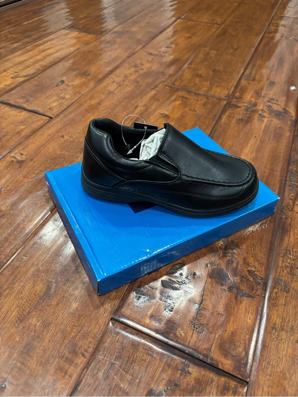 NWT French Toast Boys Slip On Dress Shoes Black Size 11 Little Kid